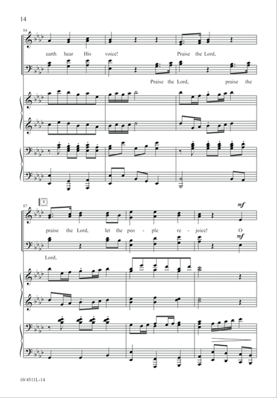 To God Be the Glory 4-Part scores gallery preview page 14