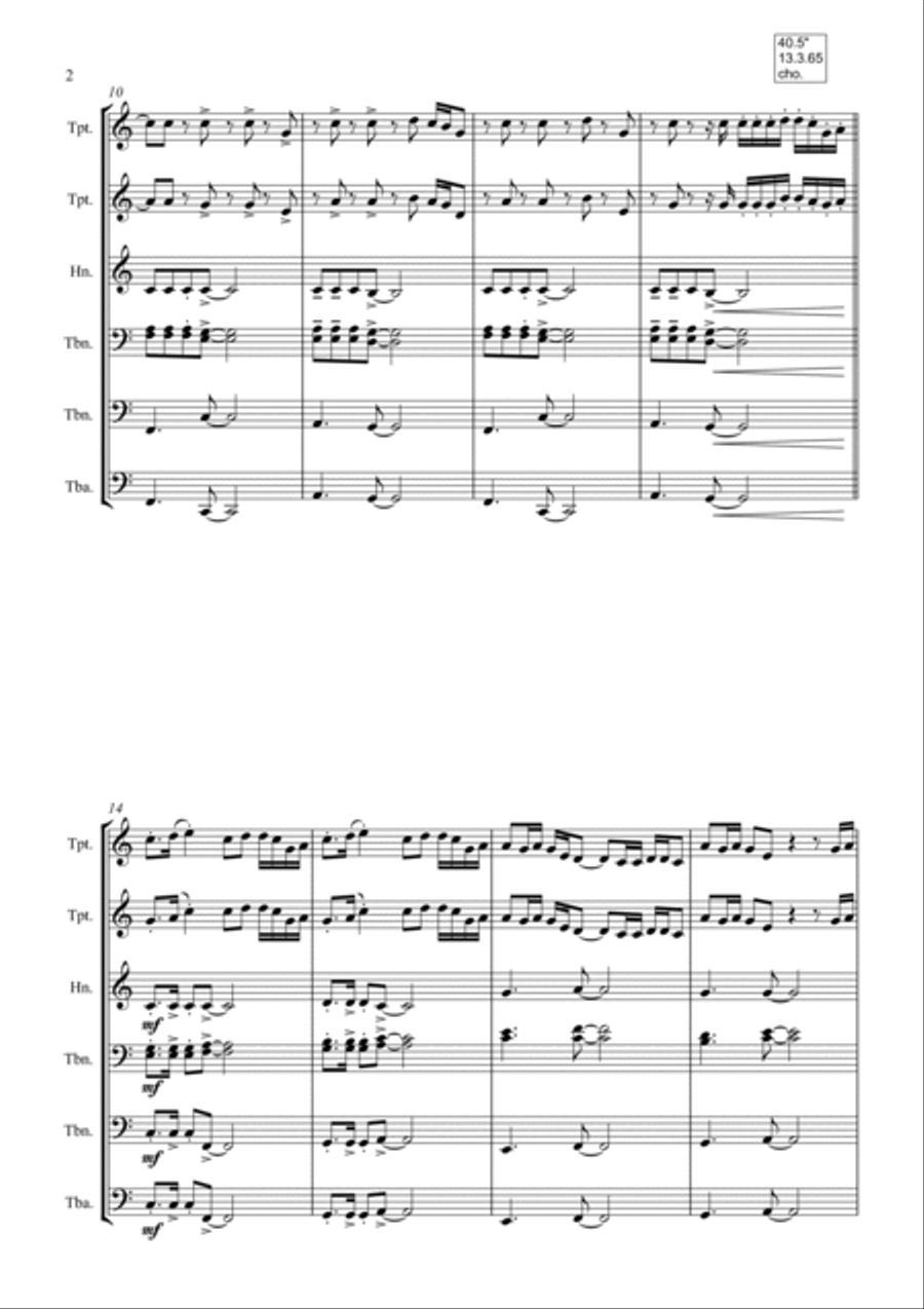 The Bones The Bones Brass Ensemble scores gallery preview page 2