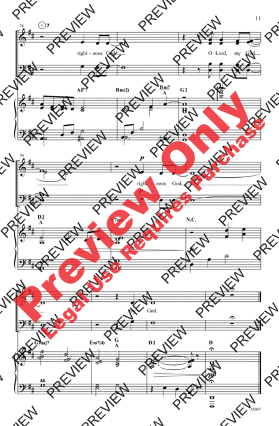 O Lord, My God O Lord, My God 4-Part scores gallery preview page 10