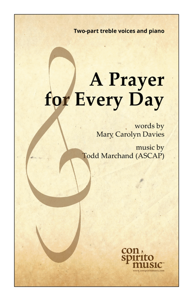 A Prayer for Every Day — 2-part treble voices (or SA), piano image number null