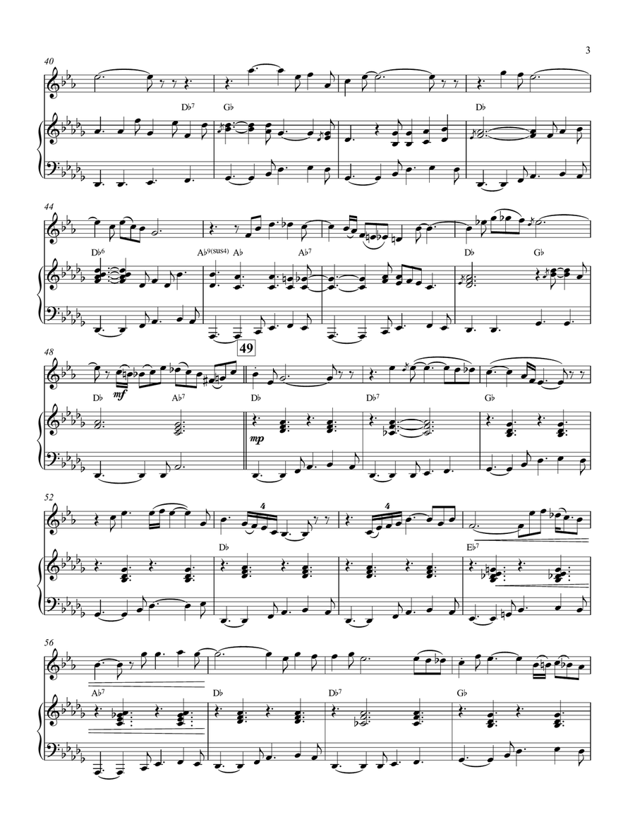 I Can't Stop Loving You B-Flat Trumpet scores gallery preview page 3