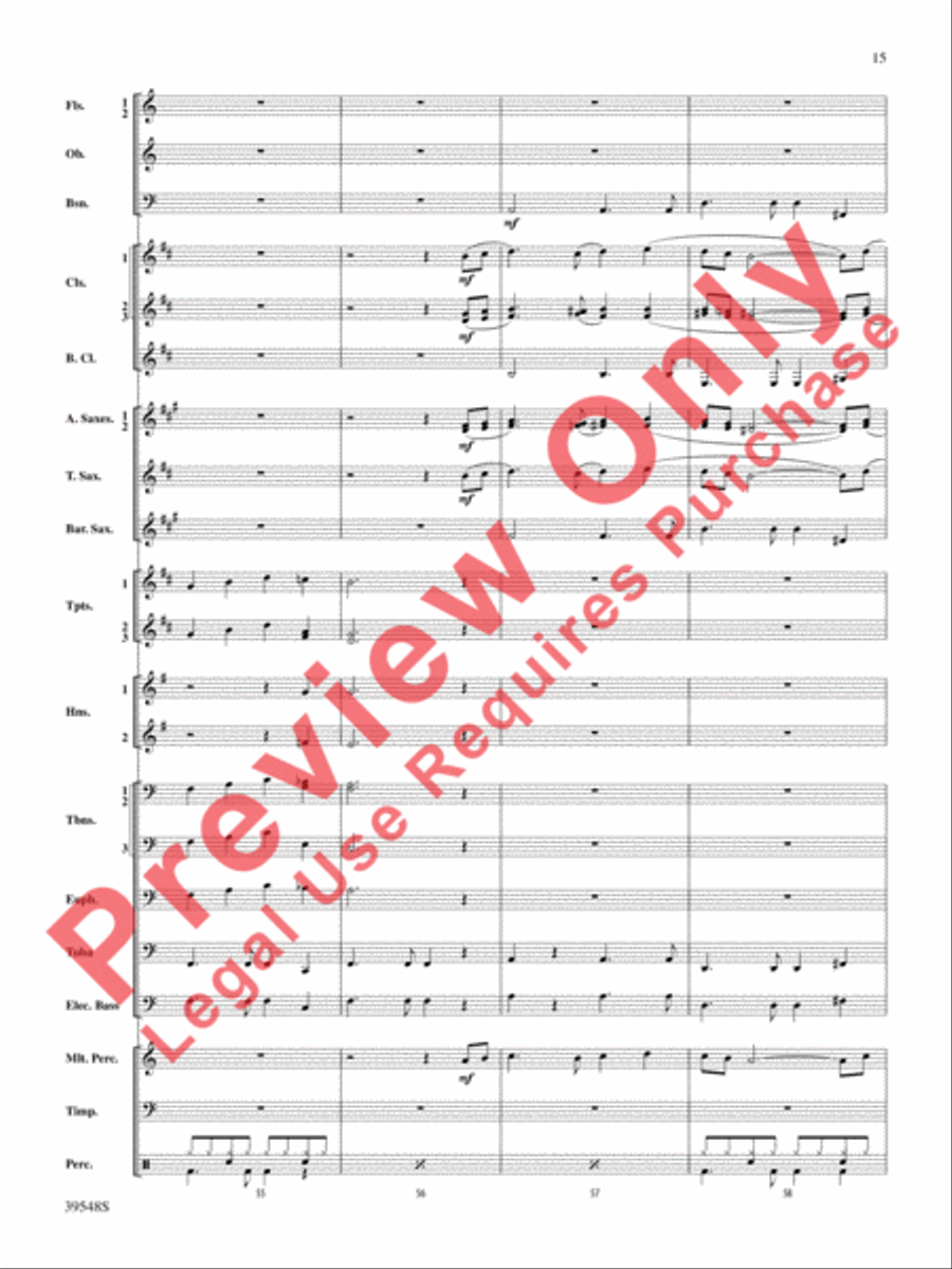 The Beatles Remembered Concert Band scores gallery preview page 16