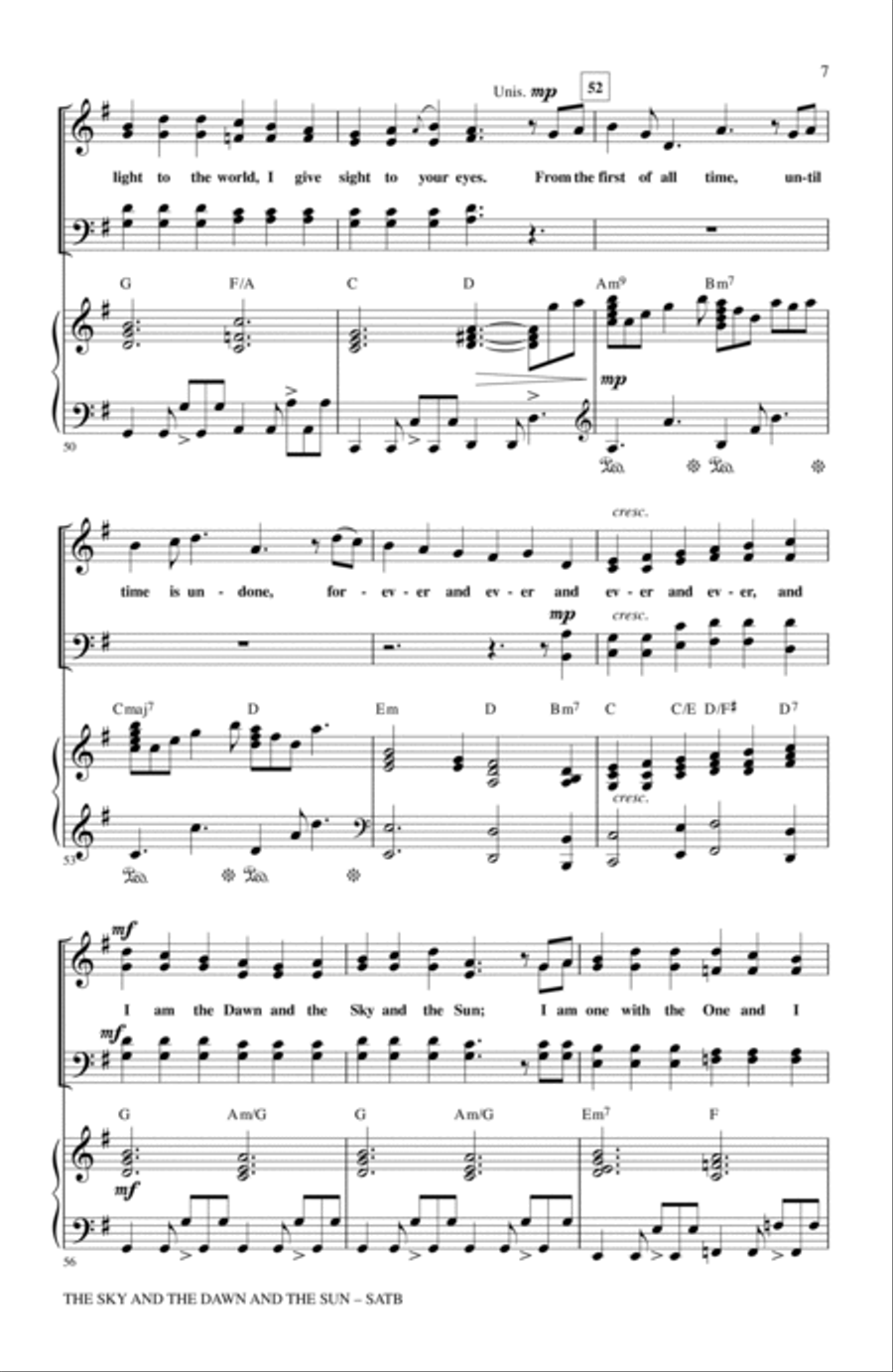 The Sky And The Dawn And The Sun 4-Part scores gallery preview page 6