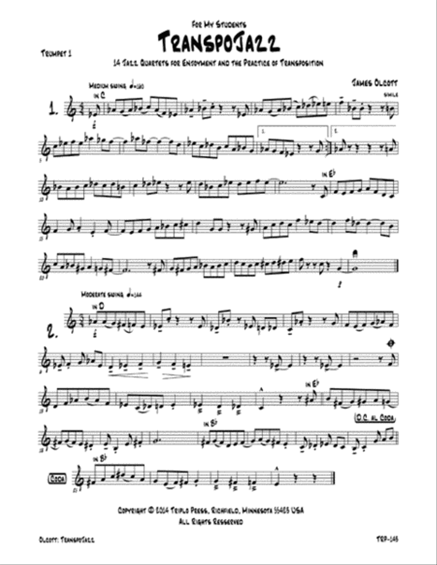 TranspoJazz Small Ensemble scores gallery preview page 4