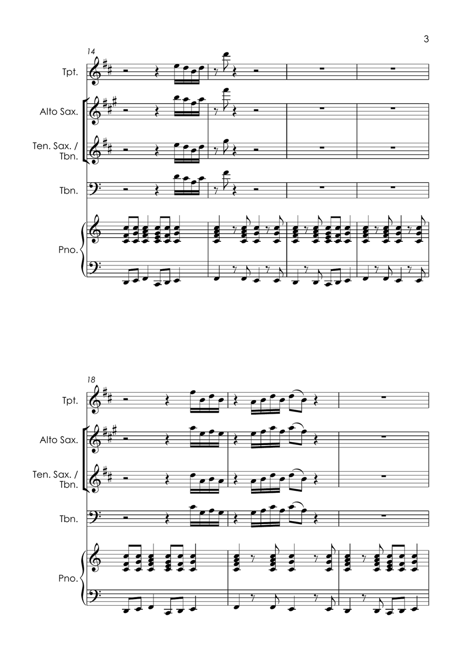 Best Of My Love Tenor Saxophone scores gallery preview page 5