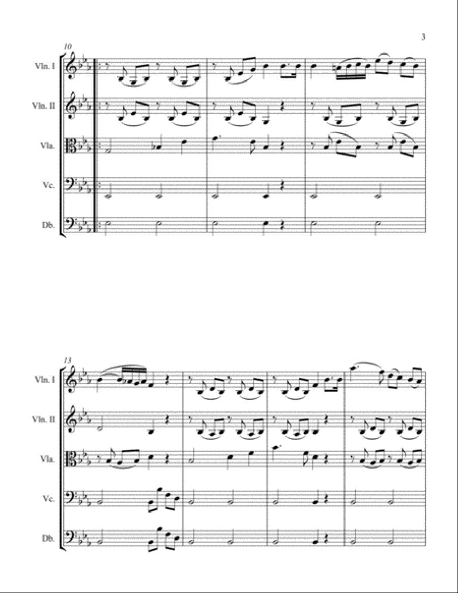 Lincoln's Funeral March Lincoln's Funeral March String Orchestra scores gallery preview page 3