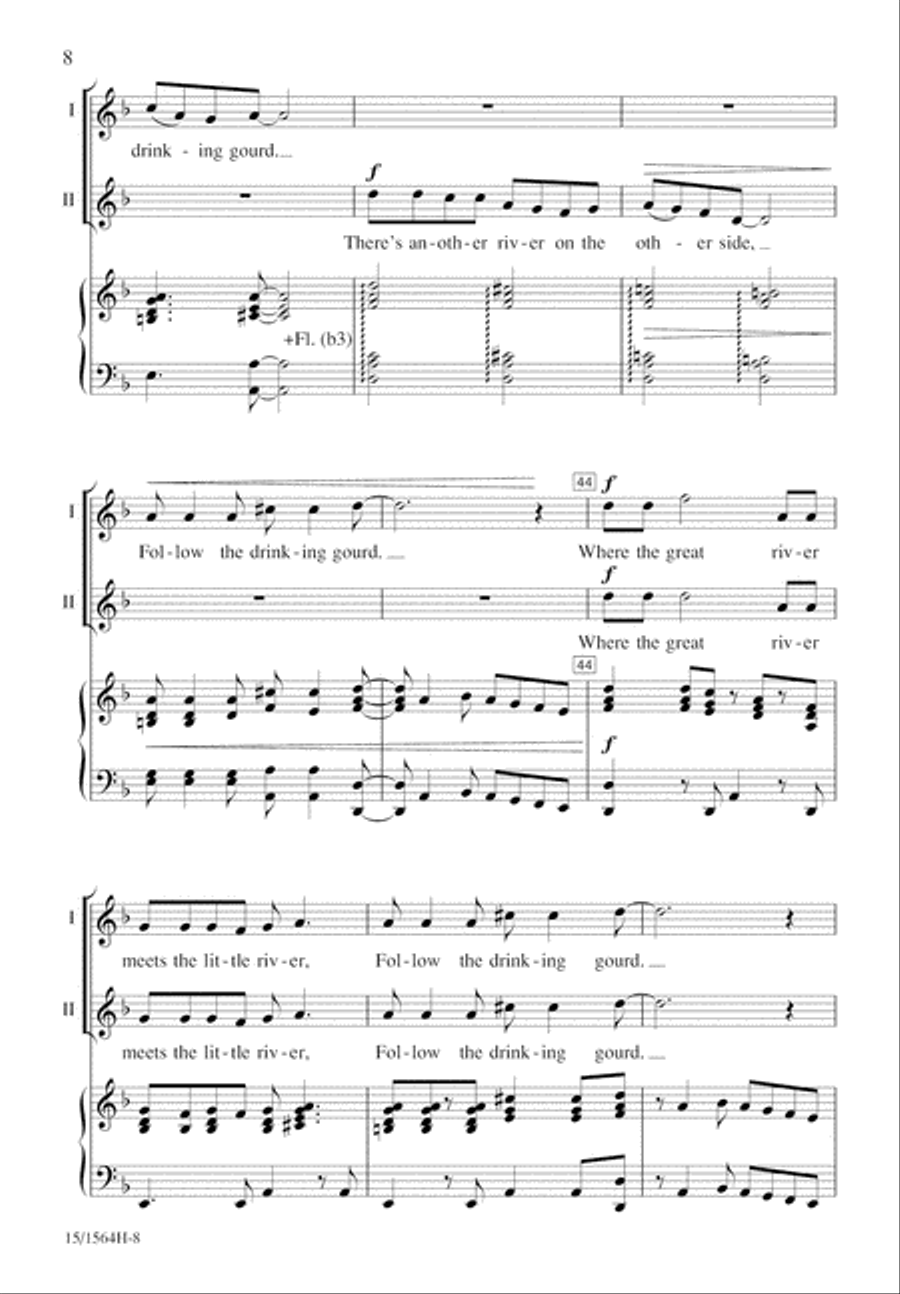 The Drinking Gourd 2-Part scores gallery preview page 8