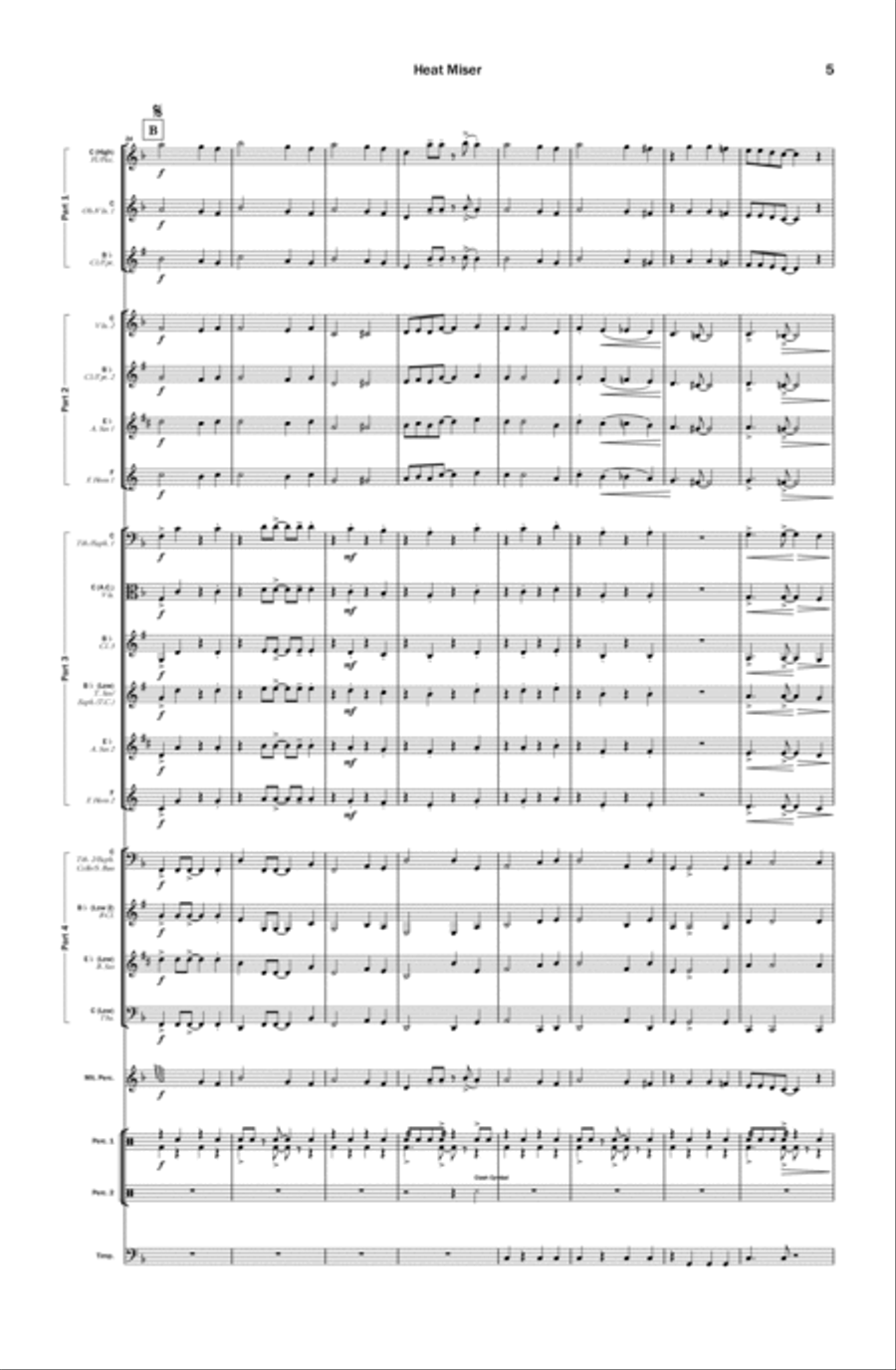 Heat Miser Concert Band scores gallery preview page 5