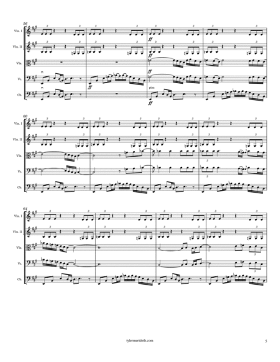 Funky Old Maurice String Orchestra scores gallery preview page 5