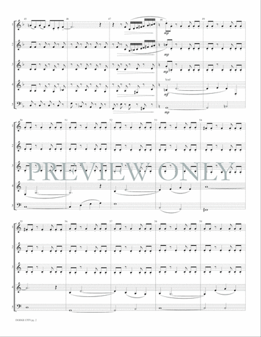 Dodge City Woodwind Ensemble scores gallery preview page 6