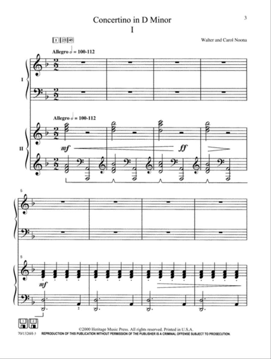 Concertino in D Minor Concertino in D Minor Piano scores gallery preview page 3