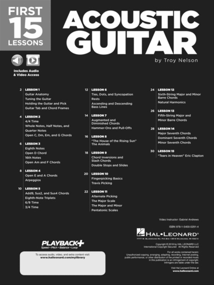 First 15 Lessons – Acoustic Guitar