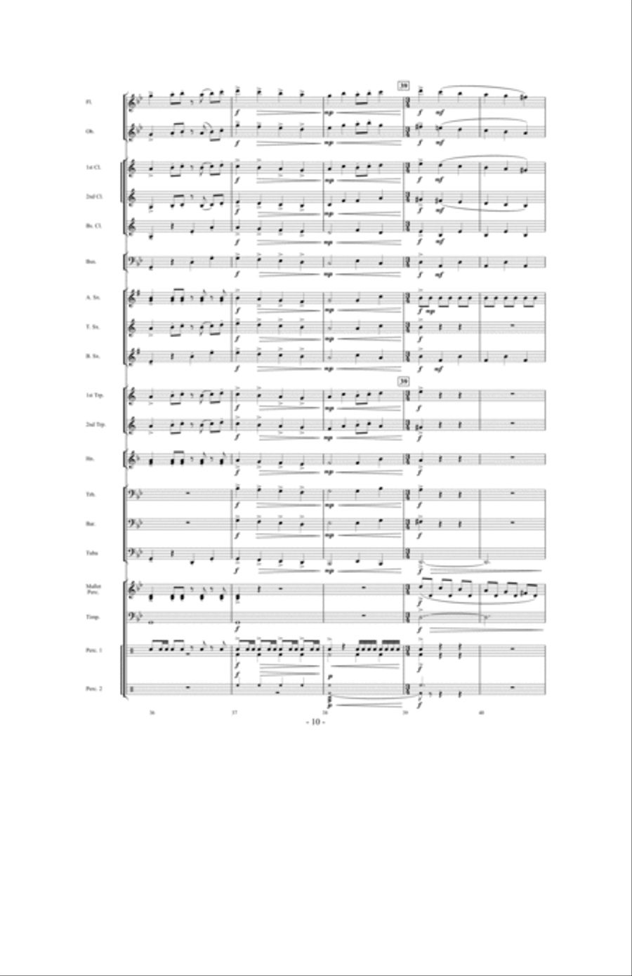 Danza Del Fuego Danza Del Fuego Concert Band scores gallery preview page 9