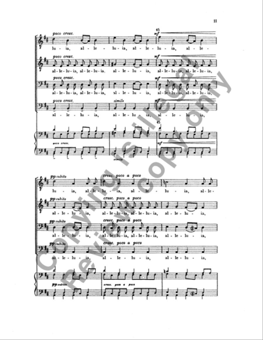 Alleluia TTBB scores gallery preview page 24