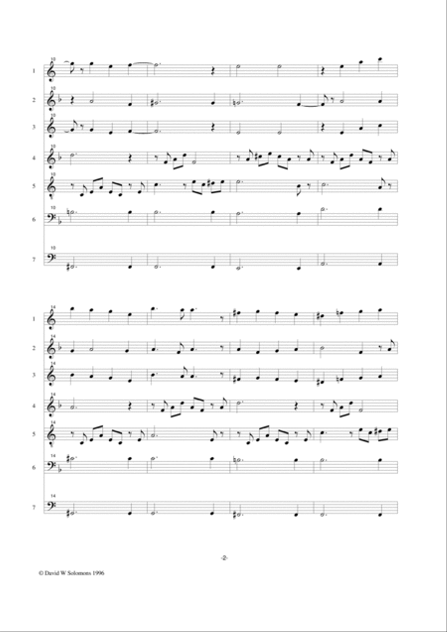 L'incantatrice del Norte (The Enchantress of the North) for ocarina septet ocarina scores gallery preview page 2