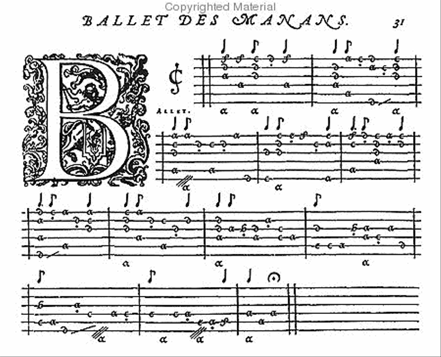 First book of lute tablature Lute scores gallery preview page 3