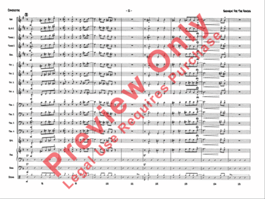 Swingin' for the Fences Jazz Ensemble scores gallery preview page 13