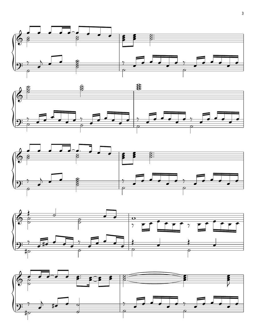 Dust In The Wind Piano Solo scores gallery preview page 3