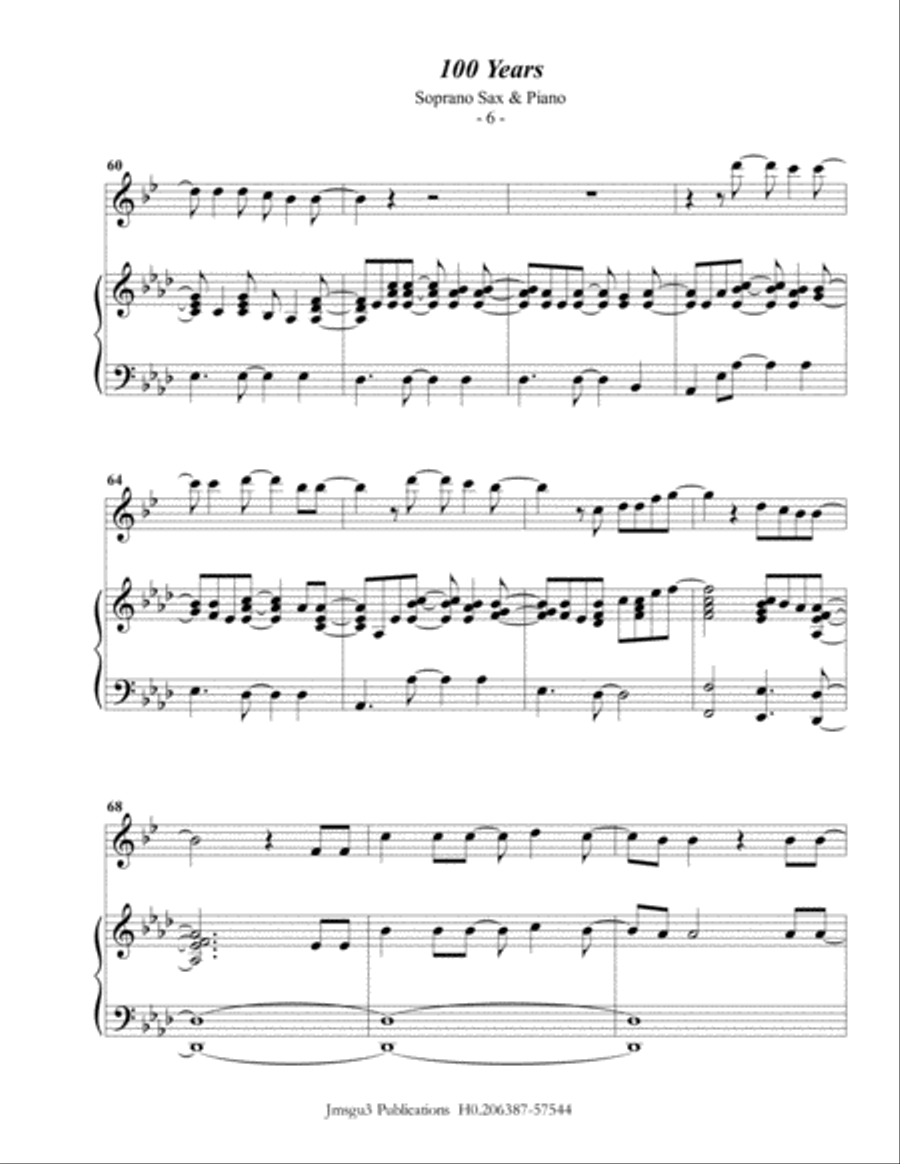 100 Years Soprano Saxophone scores gallery preview page 6