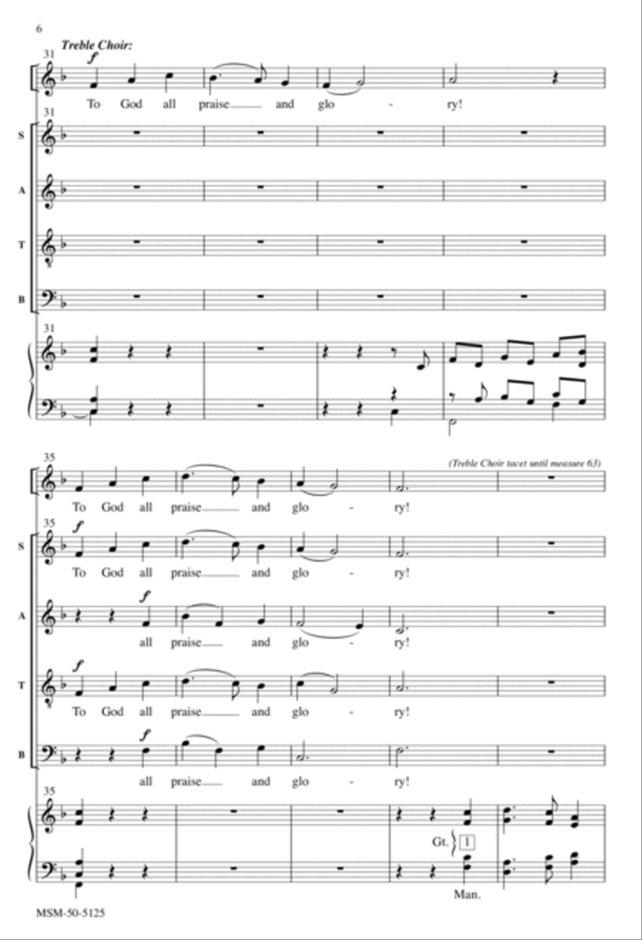 Sing Praise to God 4-Part scores gallery preview page 6