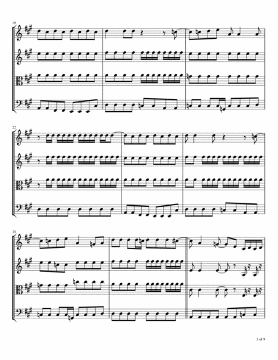 Back In The Ussr String Quartet scores gallery preview page 4