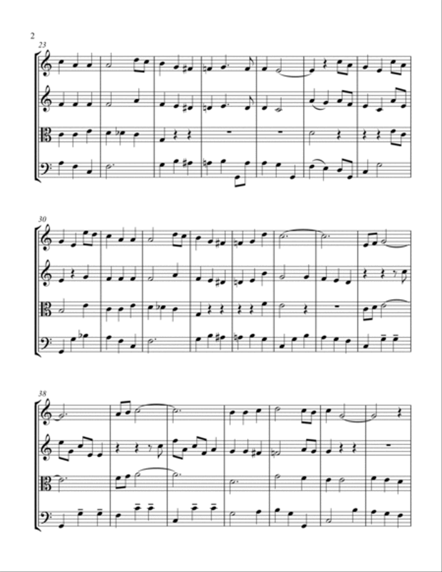 Silver Bells String Quartet scores gallery preview page 2