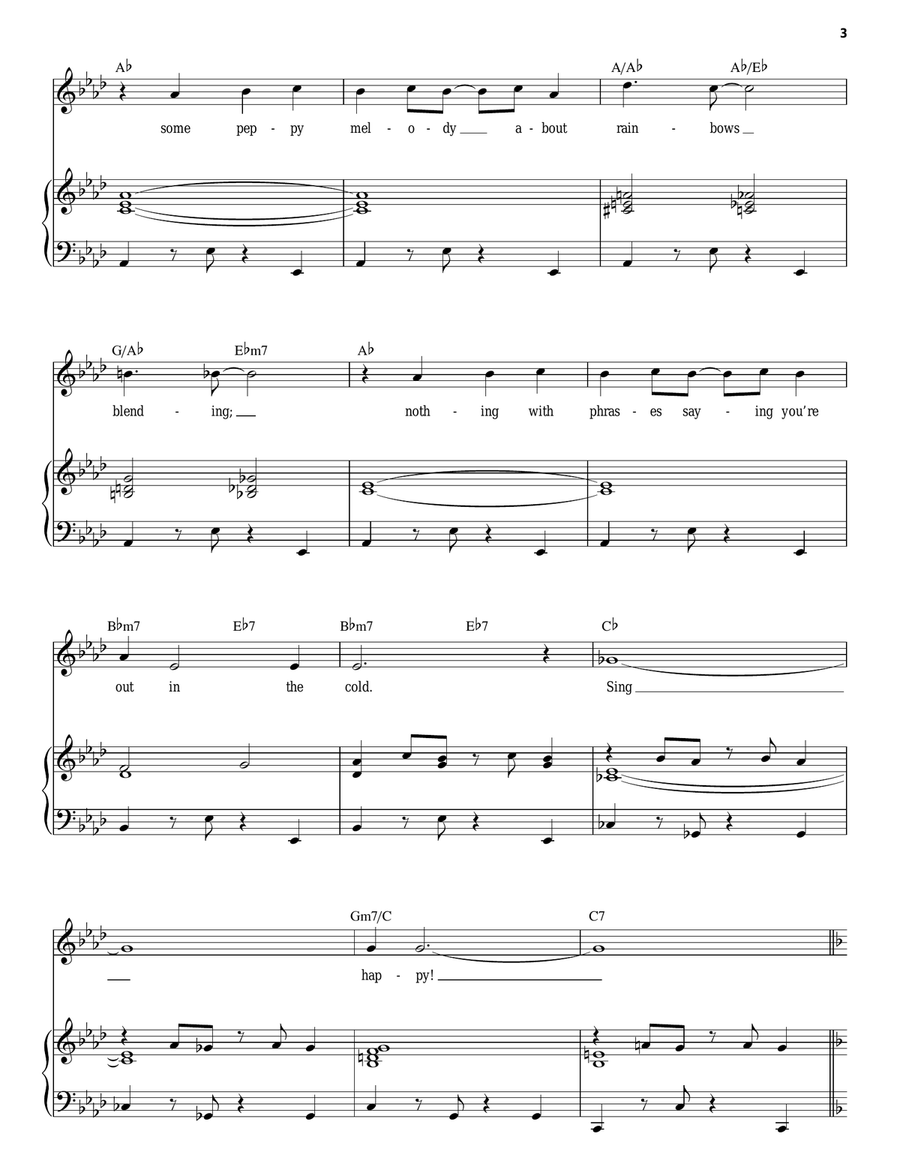 Sing Happy Sing Happy Piano, Vocal scores gallery preview page 3