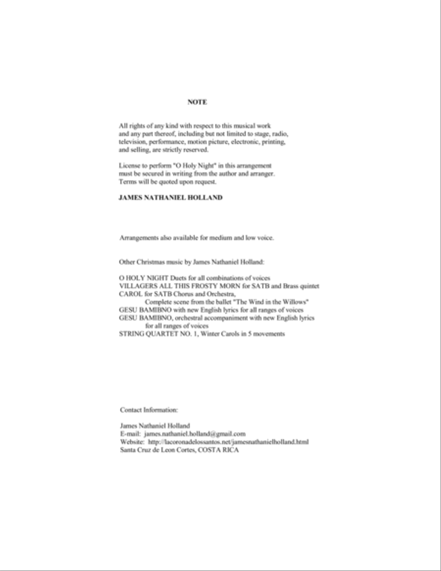 O Holy Night (Cantique de Noel) Adolphe Adam Orchestral Accompaniment in Ab Full Orchestra scores gallery preview page 3