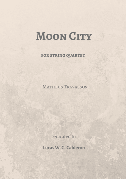 Moon City for string quartet image number null