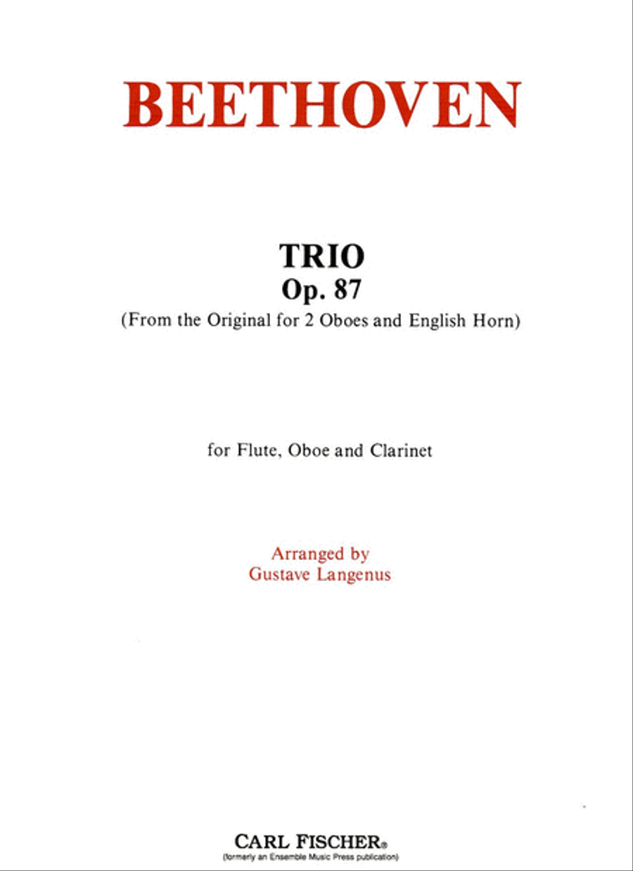 Trio Trio A Clarinet scores gallery preview page 1