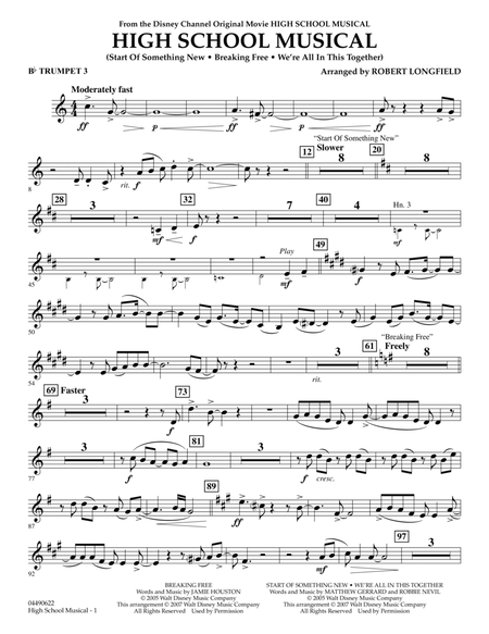 High School Musical - Bb Trumpet 3