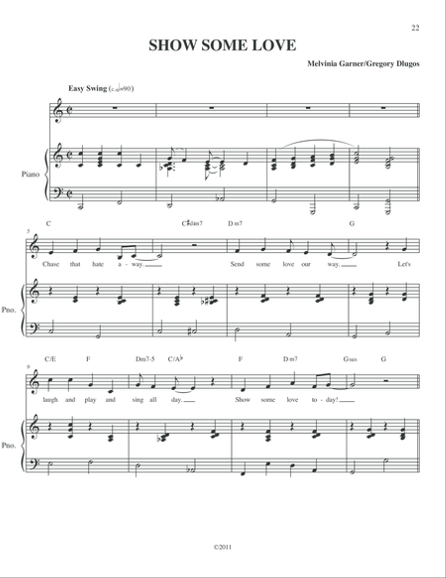 Show Some Love Show Some Love Voice scores gallery preview page 1
