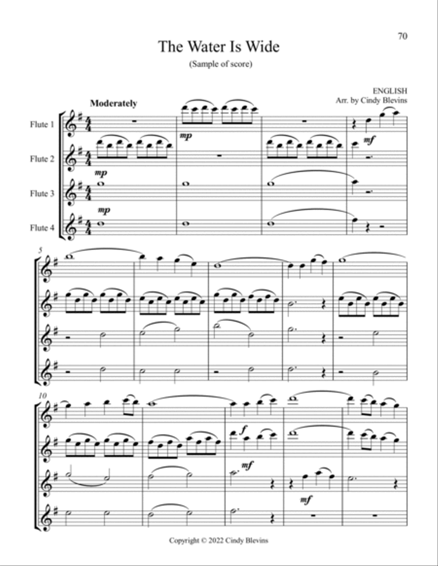 12 Favorite Hymns, Flute Quartet Flute Quartet scores gallery preview page 5