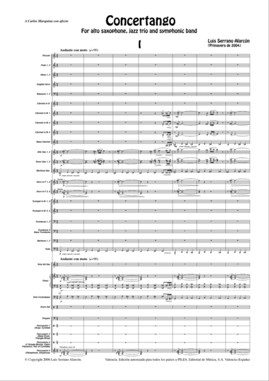 Concertango Concertango Concert Band scores gallery preview page 2