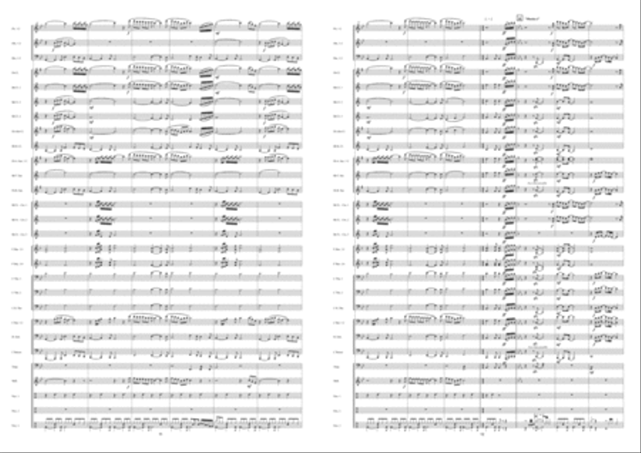 Eros Con Fuoco Fanfare Band scores gallery preview page 7