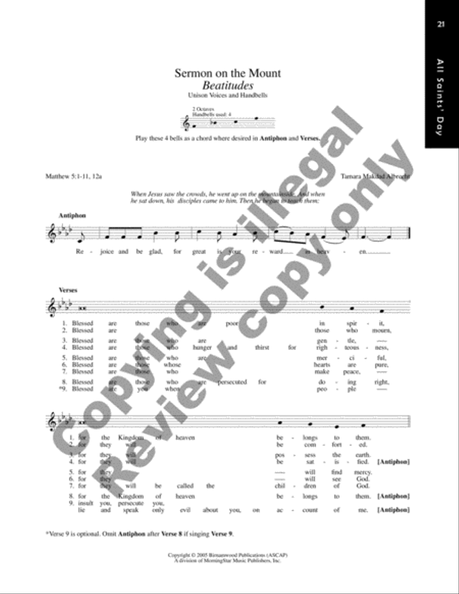Singing Through the Church Year Children's Choir scores gallery preview page 21