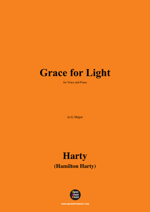 Book cover for Harty-Grace for Light,in G Major