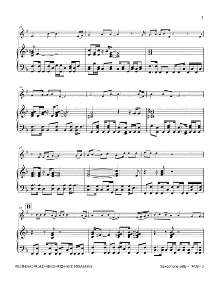 Saxophone Jelly Saxophone scores gallery preview page 3
