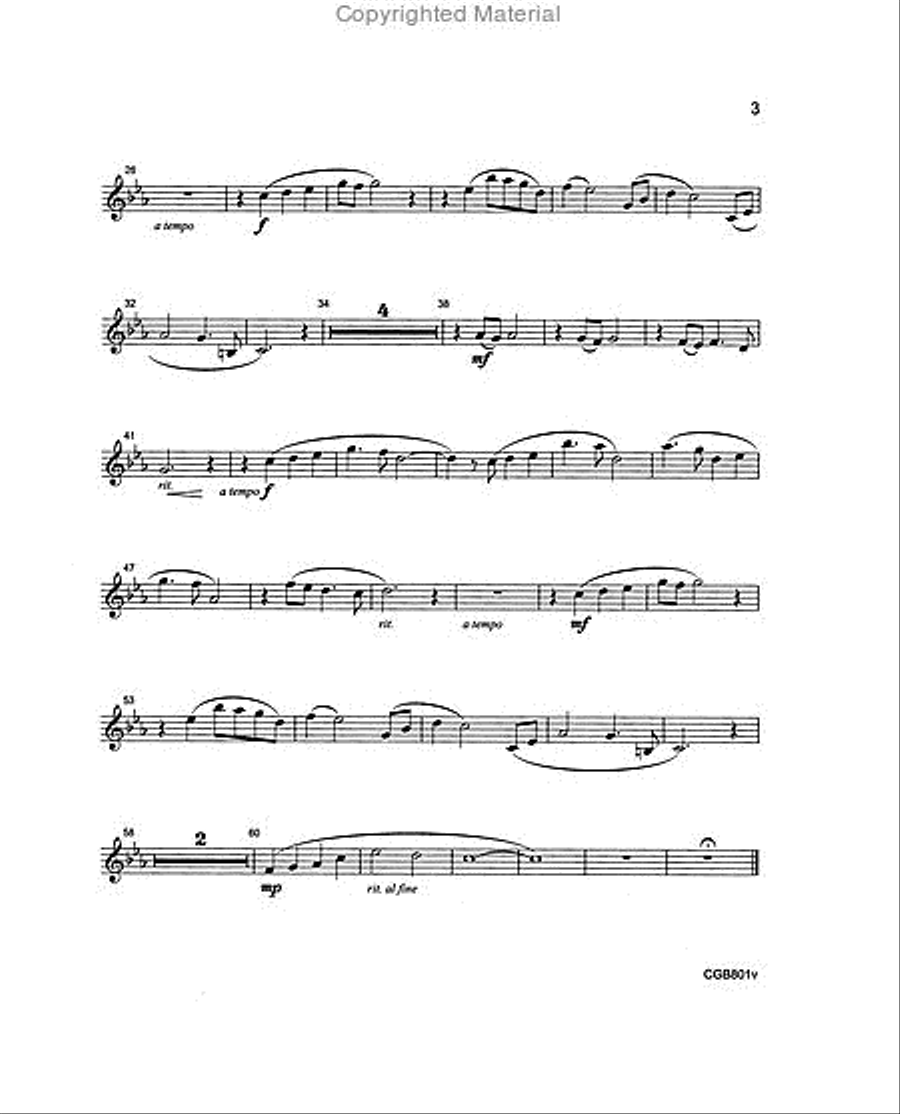 Peace in Our Time - Violin Part Handbell Choir scores gallery preview page 3