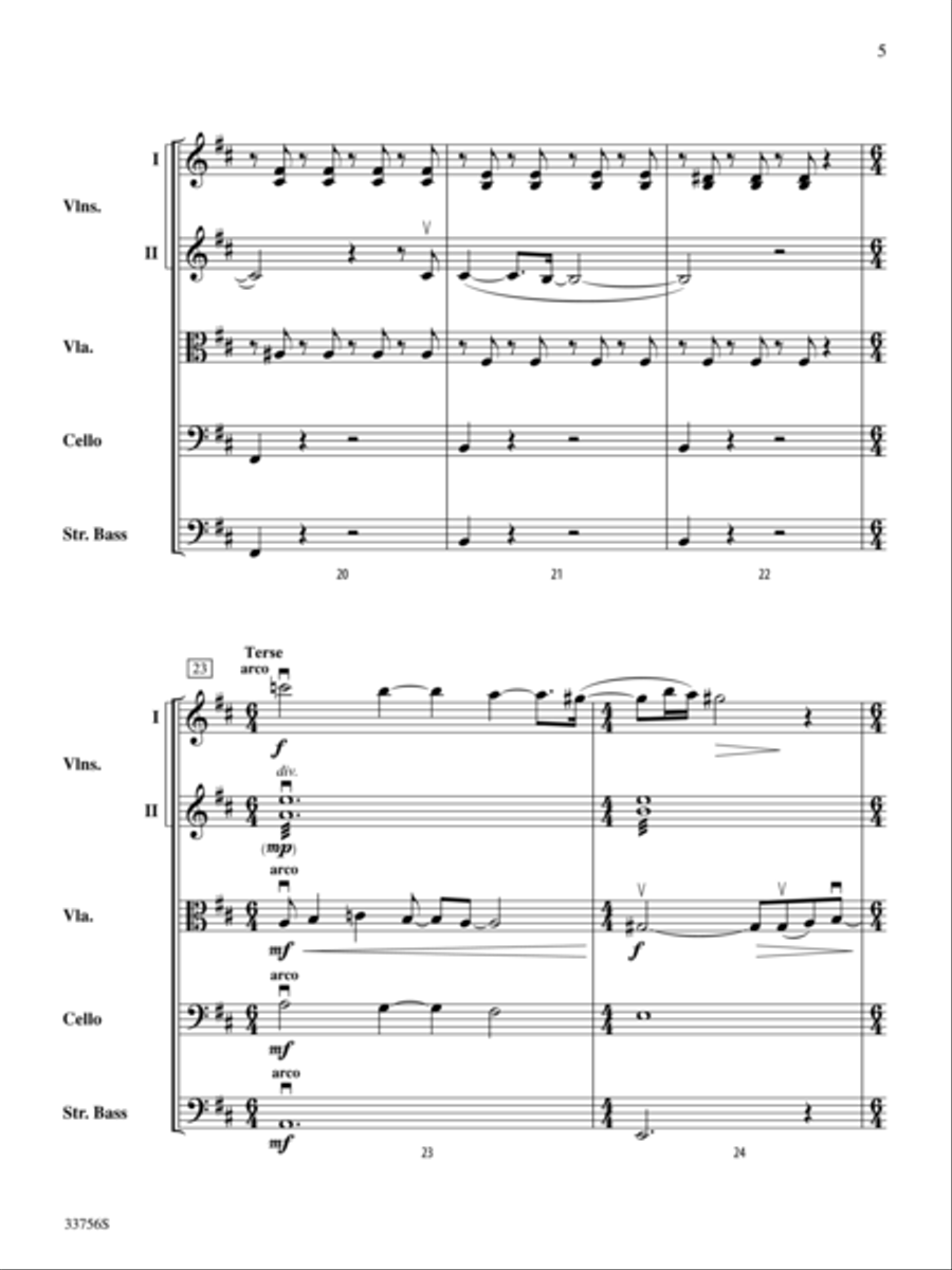 Exit Music (For a Film) String Orchestra scores gallery preview page 5