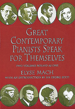 Book cover for Great Contemporary Pianists Speak for Themselves