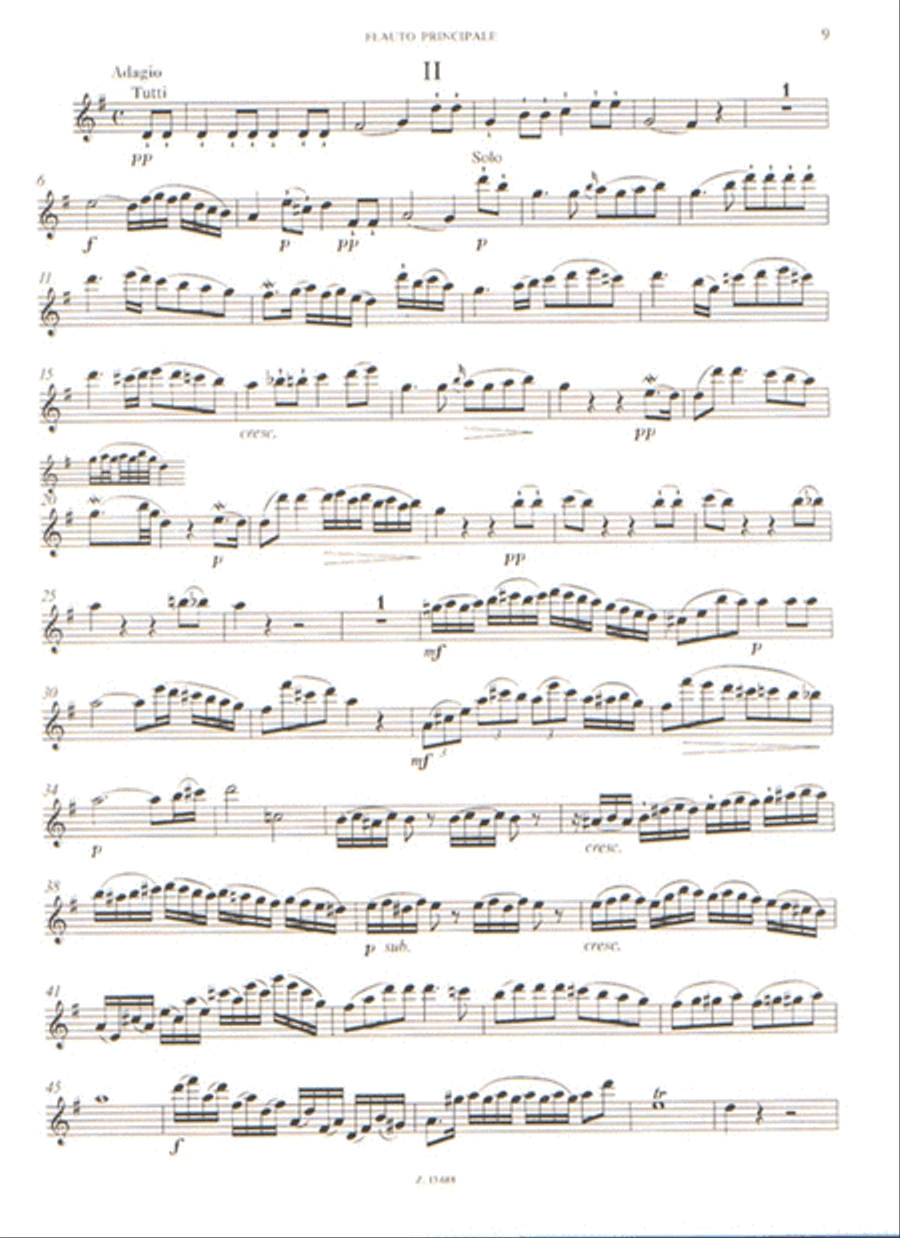 Flötenkonzert D-Dur Flute Solo scores gallery preview page 2
