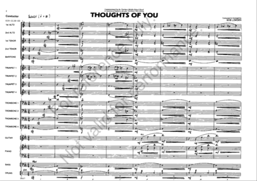 Thoughts of You Thoughts of You Jazz Ensemble scores gallery preview page 2