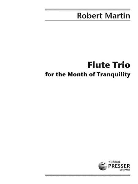 Flute Trio for the Month of Tranquility