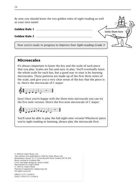 Improve Your Sight-Reading! Piano, Pre-Grade 1