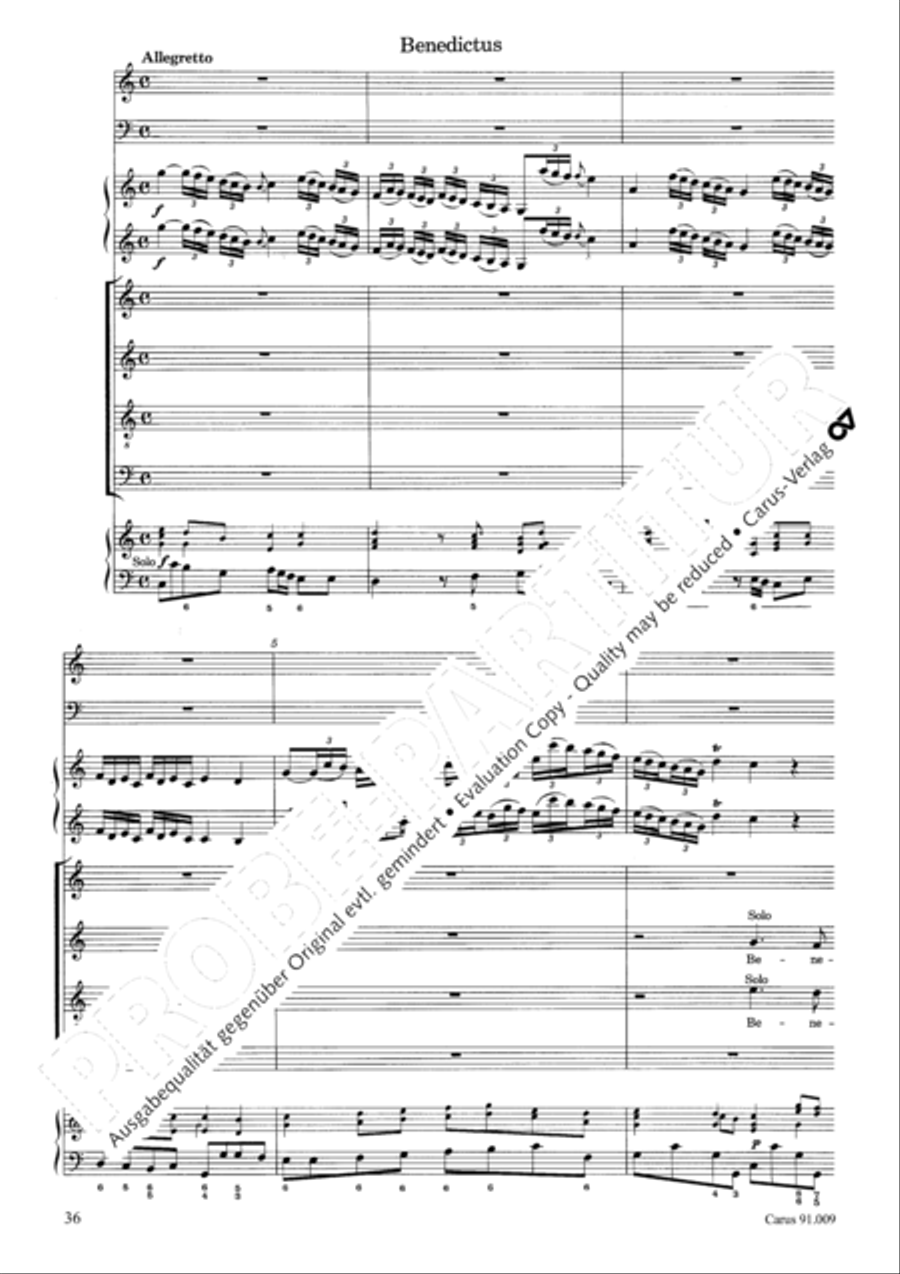 Missa Sancti Gabrielis 4-Part scores gallery preview page 39