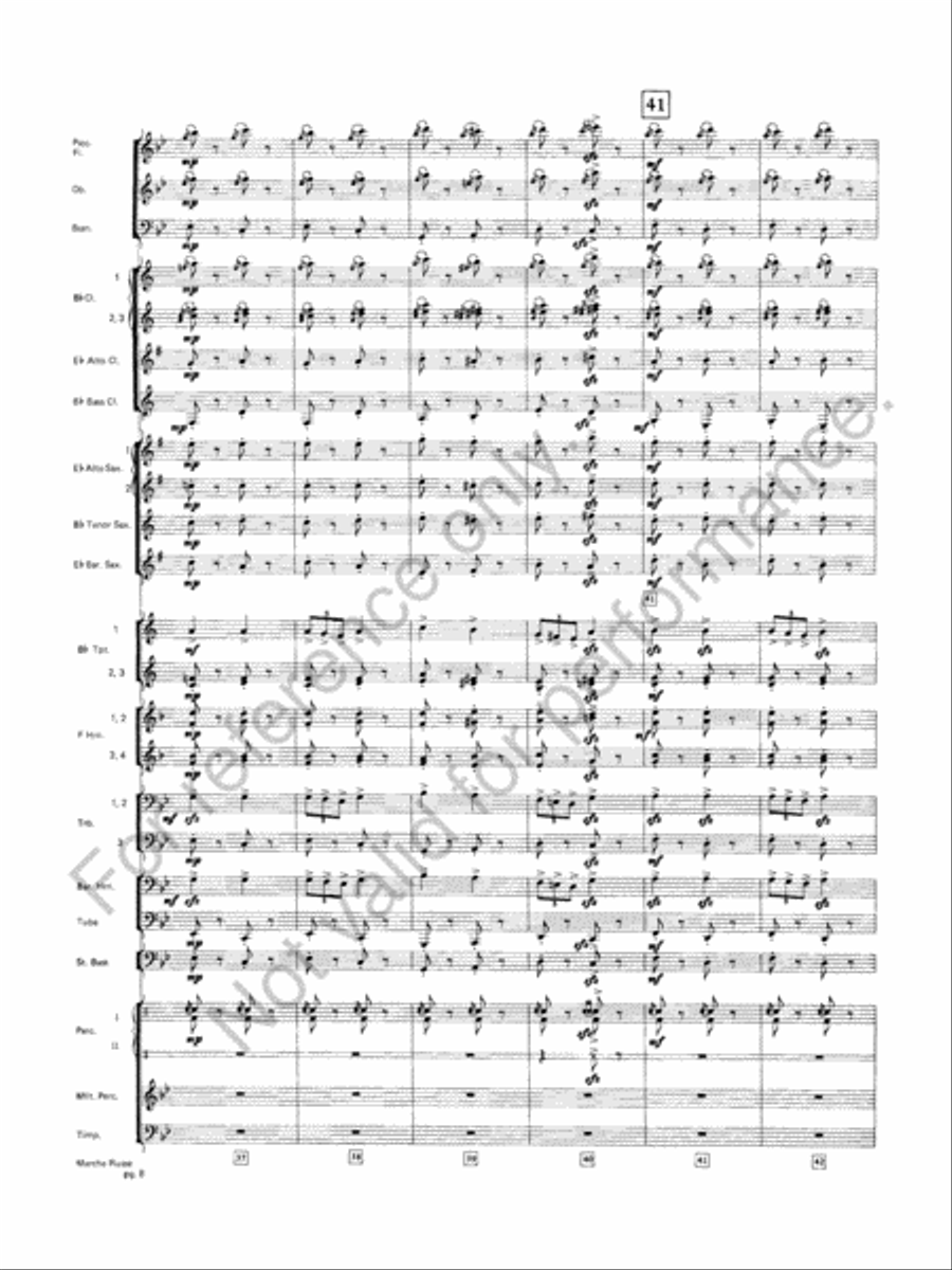 Marche Russe Marche Russe Concert Band scores gallery preview page 9