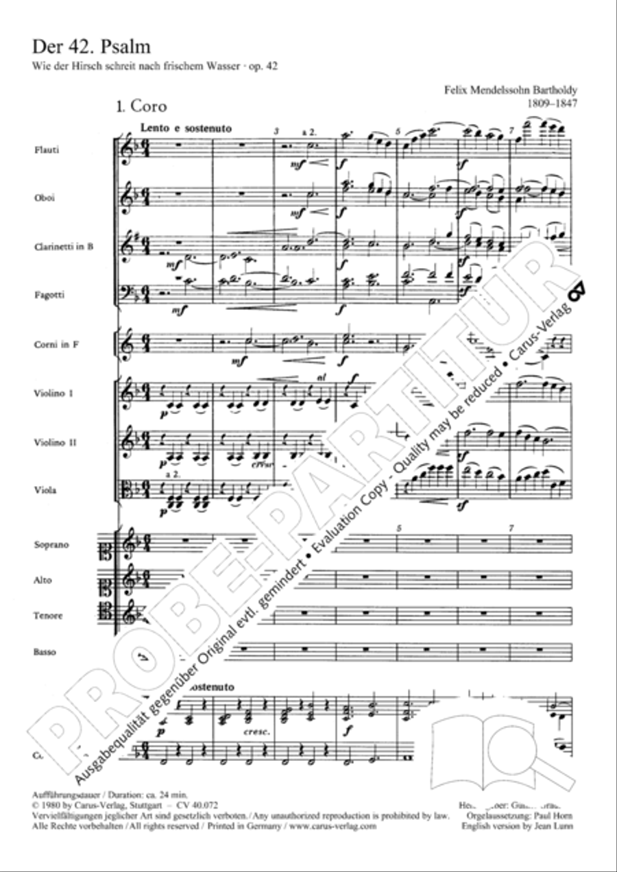 Psalm 42 Psalm 42 4-Part scores gallery preview page 11