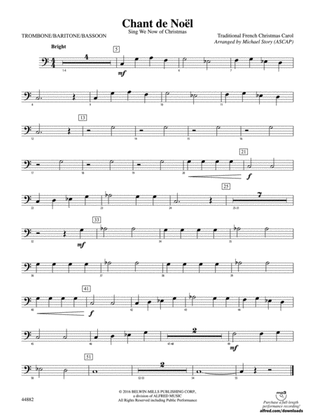 Chant de Noël: 1st Trombone