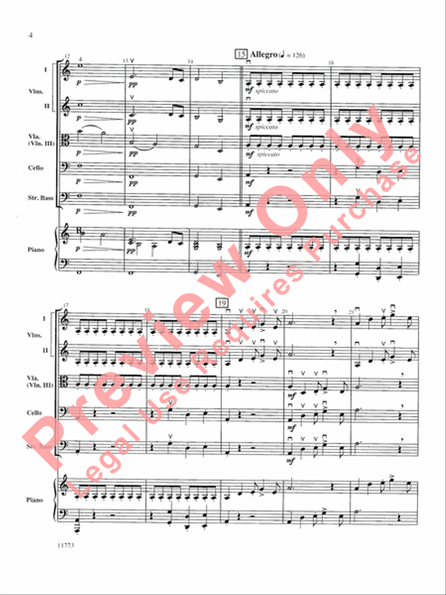 Dramatic Essay String Orchestra scores gallery preview page 5